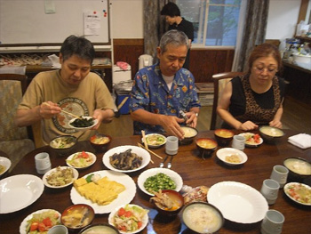 豪勢な朝食