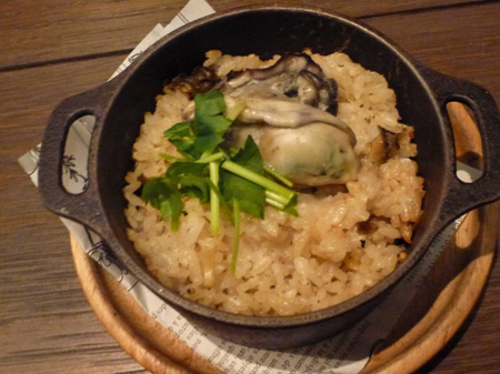 北海道厚岸産牡蠣ご飯