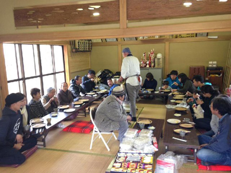 青根蕎麦打ち会場