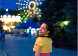 夜景ポートレート