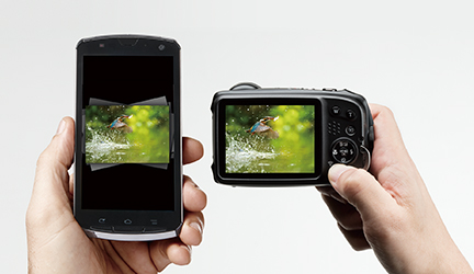 スマホと連動したワイヤレス機能