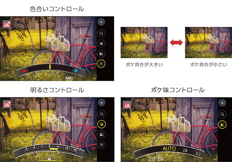 一眼レンズ感覚の操作が味わえる