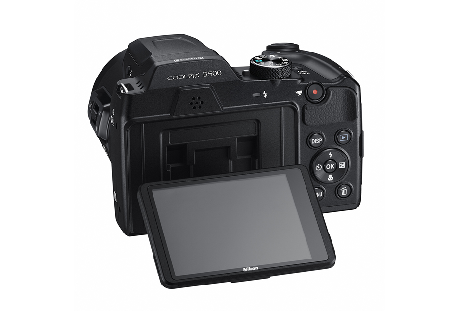 ハイアングルもローアングルも思いのまま、「3型チルト式液晶モニター」