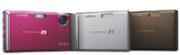 写真：FinePix Z5fd 3色（ラズベリーレッド／シルバー／チョコブラウン）