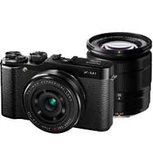 製品写真：富士フイルム X-M1ダブルレンズキット ブラック