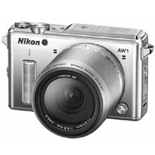 製品写真：ニコン Nikon1 AW1 防水ズームレンズキット シルバー